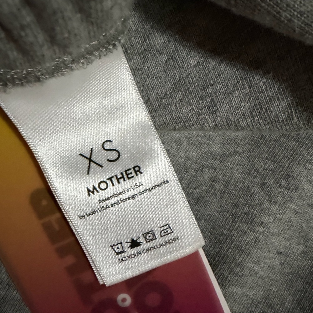 Mother The Bender Sweatpants Size XS NWT Move It Heather Gray Joggers Retro - Picture 6 of 7